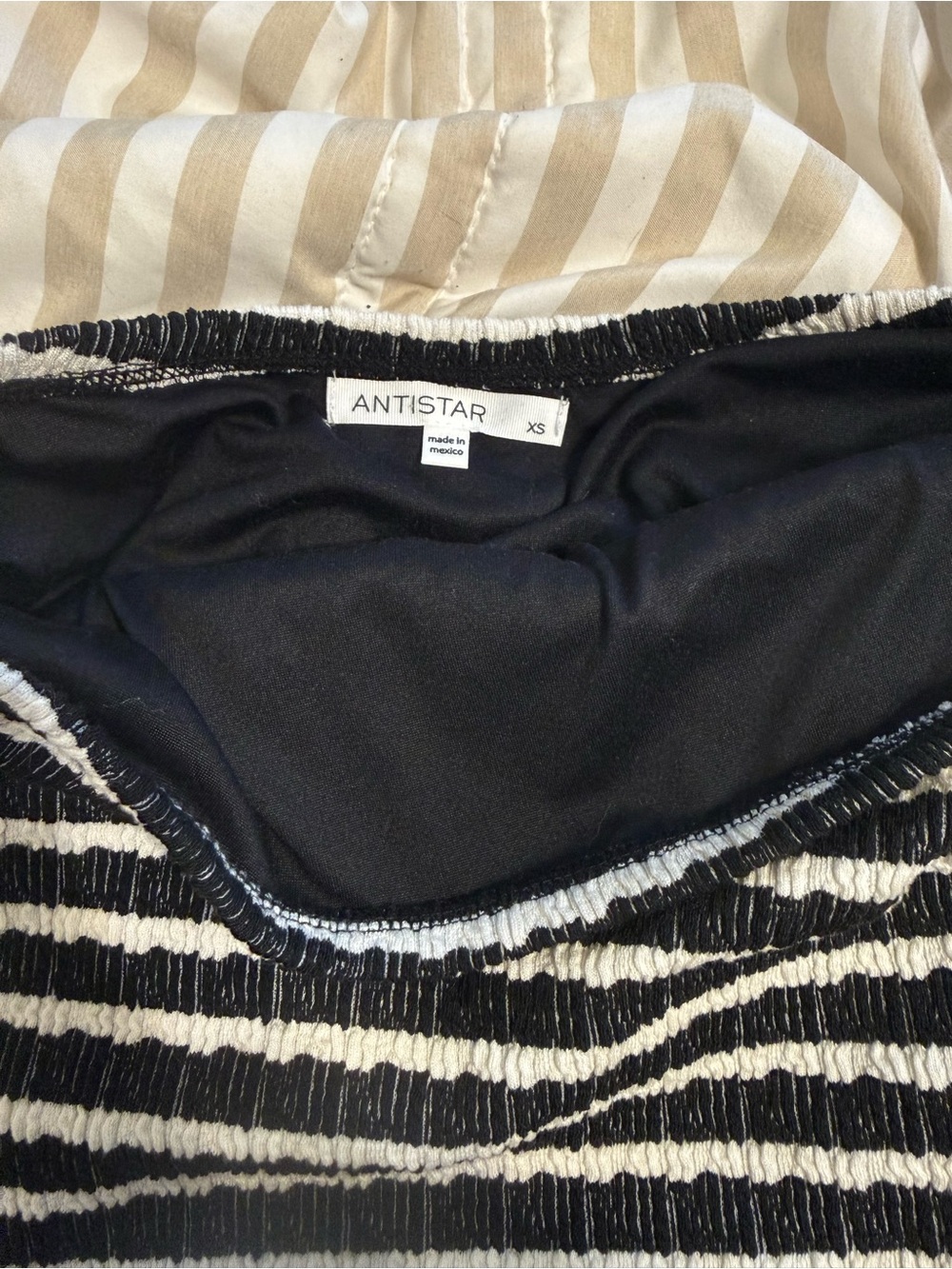 Antistar XS Black and White Textured Skirt